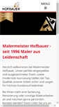 Mobile Screenshot of maler-hofbauer.at