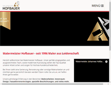 Tablet Screenshot of maler-hofbauer.at